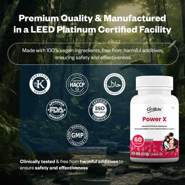 Oribite Power X Performance Boosting Capsules For Energy 60 Capsules