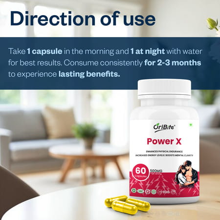 Oribite Power X Performance Boosting Capsules For Energy 60 Capsules