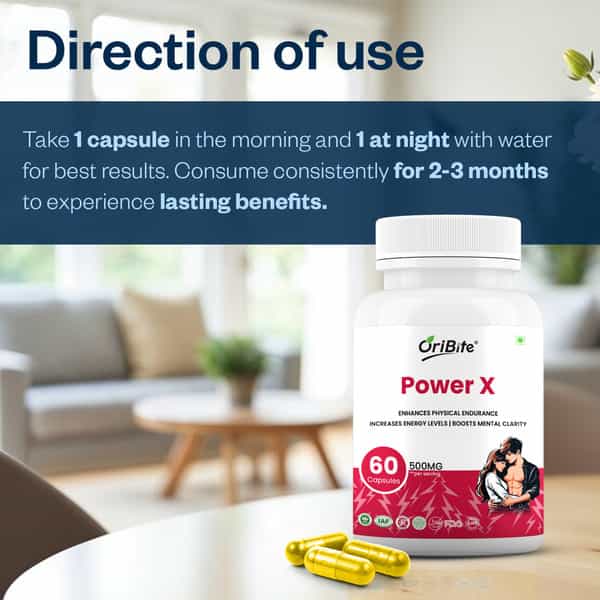 Oribite Power X Performance Boosting Capsules For Energy 60 Capsules