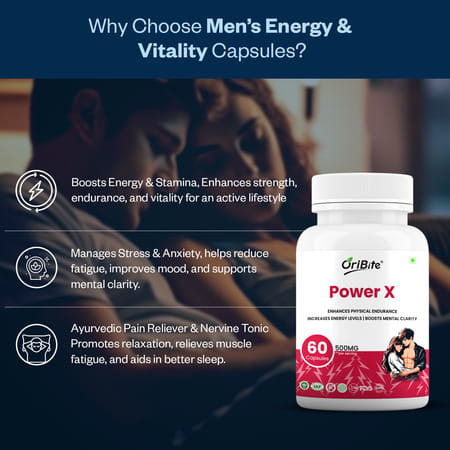 Oribite Power X Performance Boosting Capsules For Energy 60 Capsules