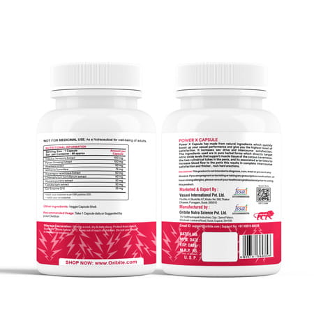 Oribite Power X Performance Boosting Capsules For Energy 60 Capsules