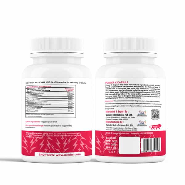 Oribite Power X Performance Boosting Capsules For Energy 60 Capsules