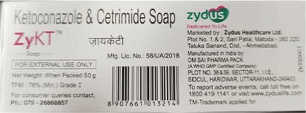 Zykt Antifungal And Antibacterial Soap - 50G