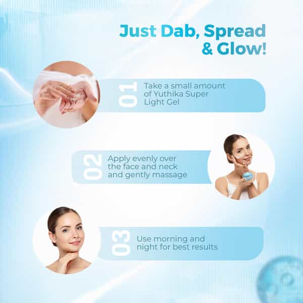 Yuthika Super Light Gel Moisturizer 50Ml | Non Greasy Gel Cream For Daily Use