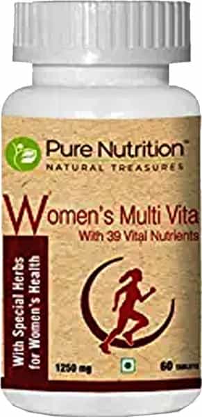 Pure Nutrition Womens Multi Vita -Ginseng Extracts Omega 3 & Multiminerals - 60 Tablets