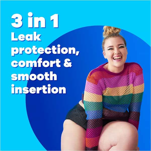 Tampax Pearl Plastic | Super Plus Absorbency | Unscented Tampons 22 Counts