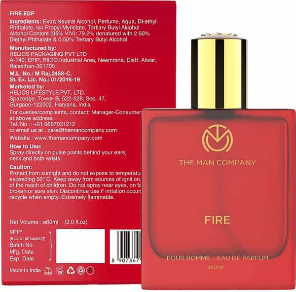 The Man Company Luxury Fire Perfume For Men Edp ( Eau De Parfum ) For Men - 60Ml