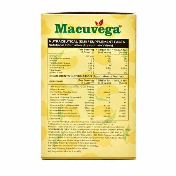 Macuvega Eye Care Gummies