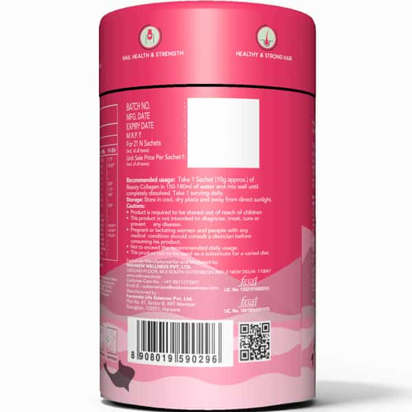 Wishnew Wellness Beauty Collagen: Age-Defying Complex | Nourishing Hair | Skin & Nail (Blueberry)