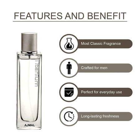 Ajmal Titanium Eau De Parfum 100ml Perfume For Men And Raindrops Femme Deodorant 200ml For Women