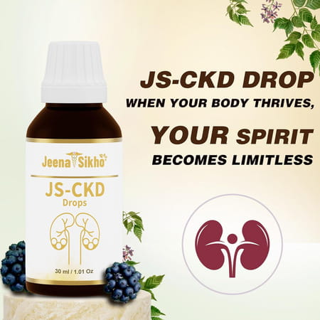 Jeena Sikho Js-Ckd Drop | For Kidney Wellbeing | Drops For Kidney Care | 30 Ml