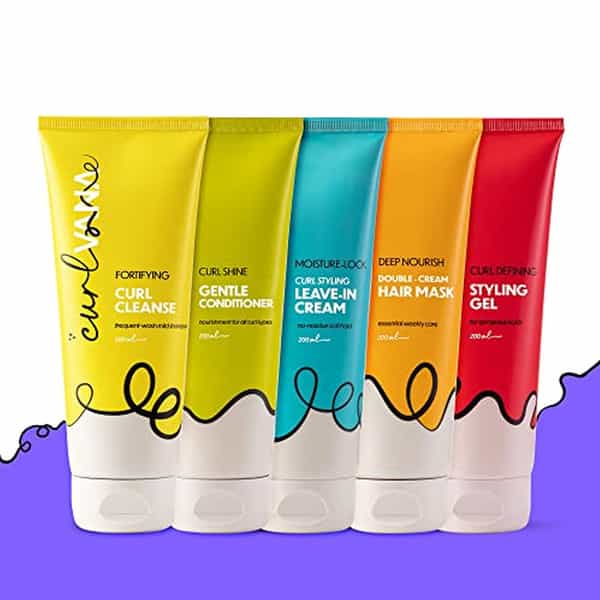 Curlvana Ultimate Curly Hair Kit- Shampooy+Conditioner+Mask+Styling Gel+Leave In Cream|200Ml Each