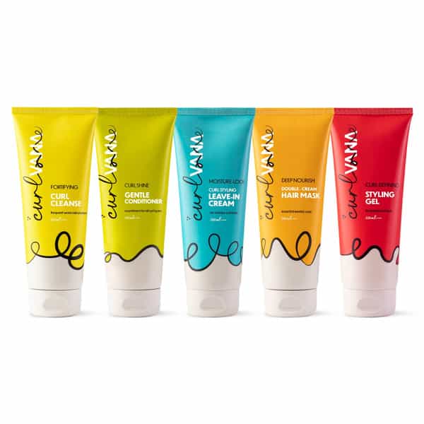 Curlvana Ultimate Curly Hair Kit- Shampooy+Conditioner+Mask+Styling Gel+Leave In Cream|200Ml Each