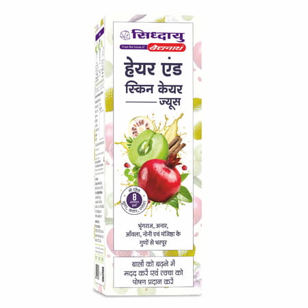 Baidyanath Asli Ayurved Hair And Skin Care Juice - Bhringraj Amla Pomegranate & Noni - 1L