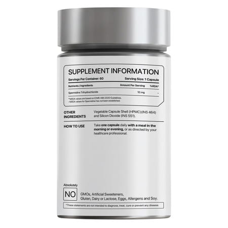 Decode Age Spermidine Supplement | Supports Autophagy | Immunity | 10Mg | 60 Capsules | Veg