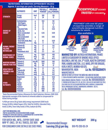 Protinex Health Supplement And Nutritional Protein Mix For Adults Rich Chocolate Flavor Box 200 Gm