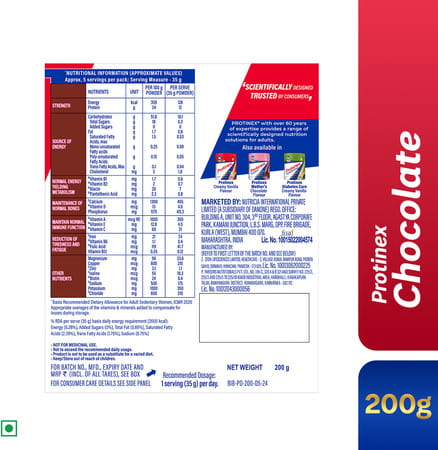 Protinex Health Supplement And Nutritional Protein Mix For Adults Rich Chocolate Flavor Box 200 Gm