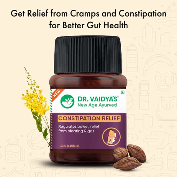 Dr. Vaidya's Constipation Relief -30 Capsules - Pack Of 2