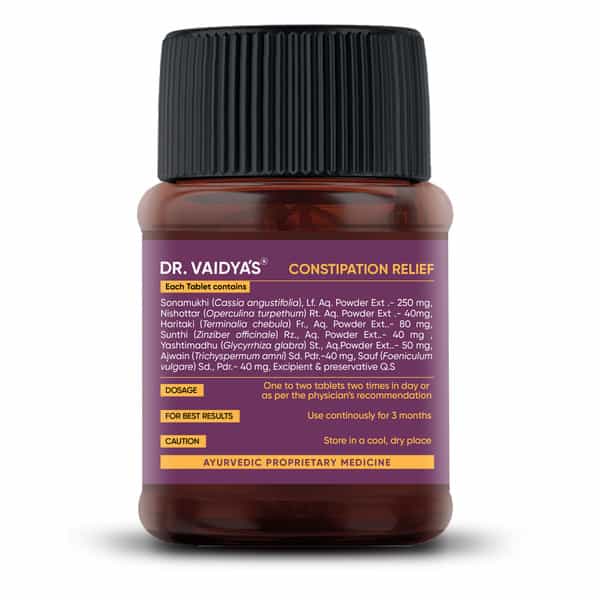 Dr. Vaidya's Constipation Relief -30 Capsules - Pack Of 2