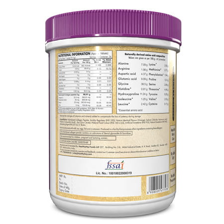 Healthyhey Nutrition Collagen Gold Series With Biotin & Vitamin C 200 G Orange