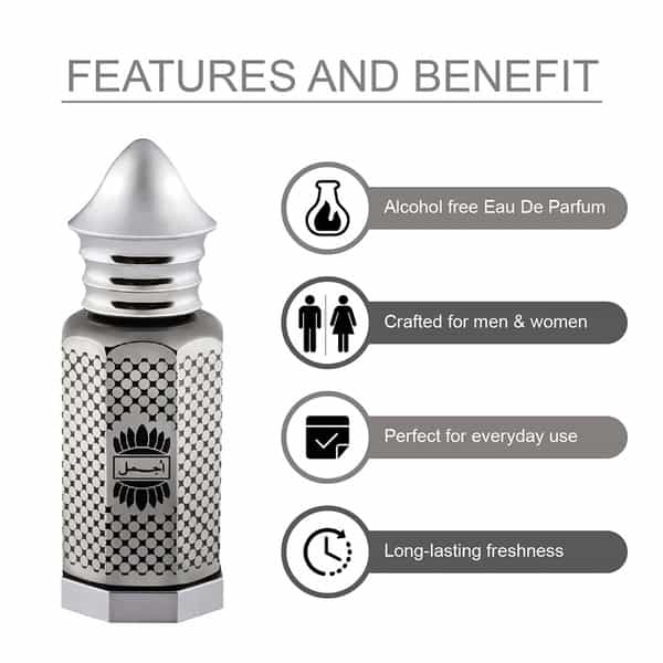Ajmal Asher Cp Oil 12Ml For Unisex And Oudh Mukhallat Cp Oil Women 6Ml For Unisex