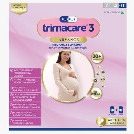 Trimacare 3 Advance Pregnancy Supplement For 3rd Trimester & Lactation 60 Tablets