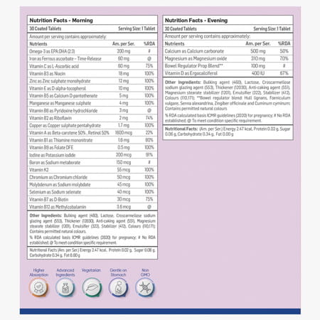 Trimacare 3 Advance Pregnancy Supplement For 3rd Trimester & Lactation 60 Tablets