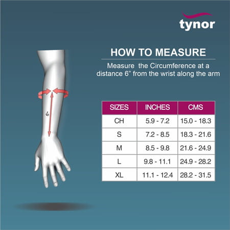 Tynor Wrist & Forearm Splint Grey Right Medium 1 Unit