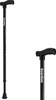 Guardian Walking Stick For Patients | Unisex | Adjustable | Steel | Black