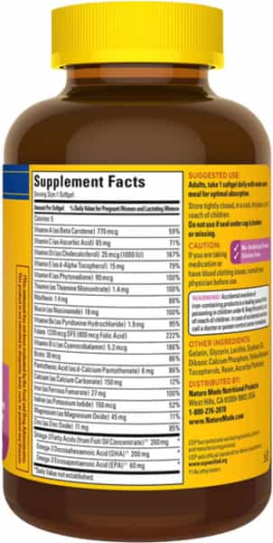 Nature Made Prenatal Multivitamin Softgels | 150 Ct.