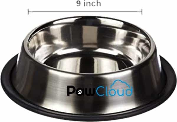 Pawcloud Durable Stainless Steel Dog Bowl Anti Skid Dog Feeding Bowl - Large Dog Breed (Xl)