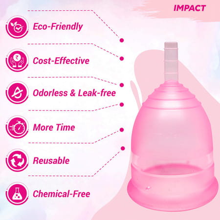 Gynocup Premium Menstrual Cup For Women Fda Approved |Pink | Small Size