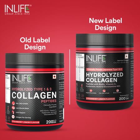 Inlife Japanesecollagen Supplements For Women & Men (Strawberry | Collagen | 200g)