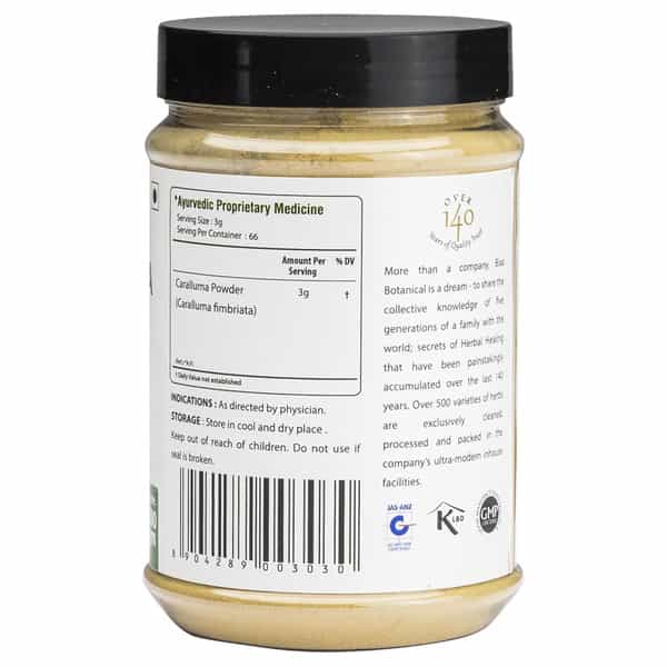 Bixa Botanical Caralluma Powder | Helps Digestion & Weight Management 200G