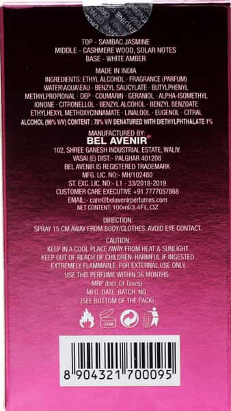 Bel Avenir Cara Women Perfume 100 Ml