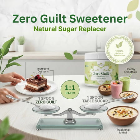 Biotane Zero Guilt Sweetener | Zero Calorie I Sugar Free | Taste Like Sugar Use Like Sugar - 200G