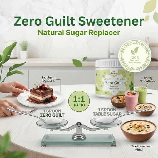 Biotane Zero Guilt Sweetener | Zero Calorie I Sugar Free | Taste Like Sugar Use Like Sugar - 200G