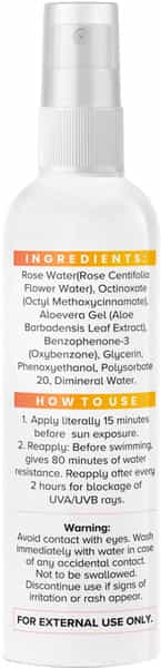 Cgg Cosmetics Sunscreen Facial Mist Spf 40 Pa+++ -100Ml