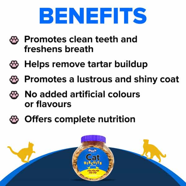 Drools Cat Treat Biscuits Real Chicken Flavor 400G Jar