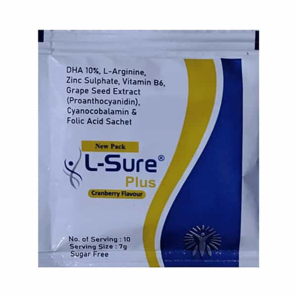 L Sure Plus Cranbery Granules Sachet 7 Gm