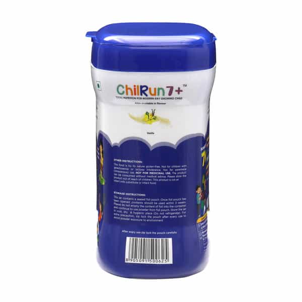 Chilrun 7+ Chocolate Flavour Total Nutrition For Modern Day Growing Child Jar Of 400Gm