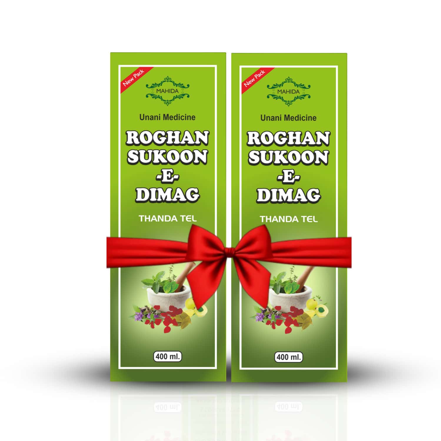 Mahida'S Roghan Sukoon E Dimaag (Thanda Tel) 400 Ml(Pack Of2)