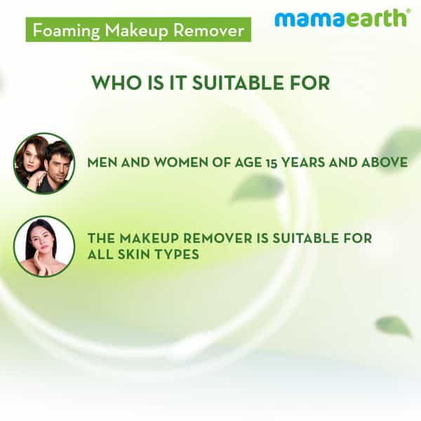 Mamaearth Micellar Water Foaming Makeup Remover With Rose Water For Makeup Cleansing 150 Ml