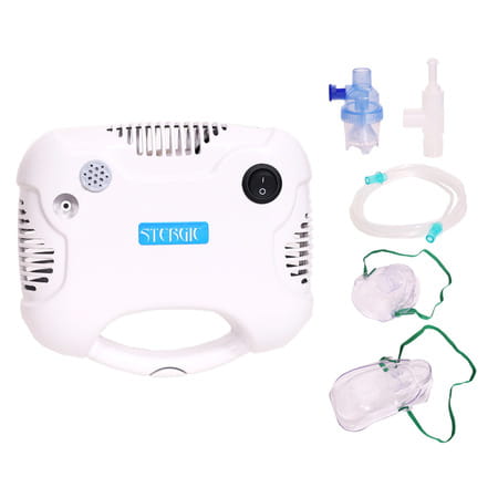 Stergic Lumia-Hc Piston Compressor Nebulizer| Adjustable Flow Medicine Chamber - 1n