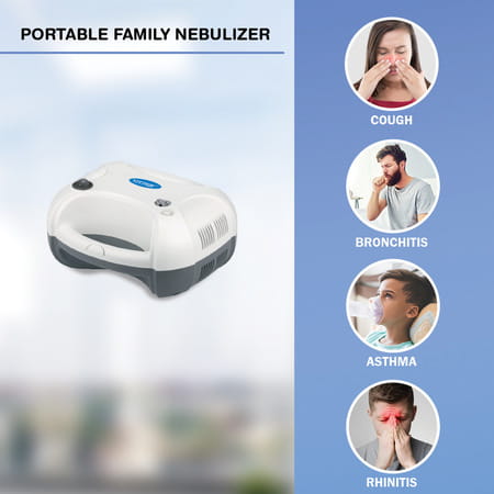 Stergic Lumia-Hc Piston Compressor Nebulizer| Adjustable Flow Medicine Chamber - 1n