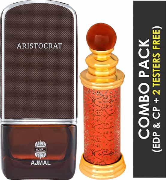 Ajmal Aristocrat Edp 75Ml Perfume For Men And Classic Oud Cp Oil Oudh 10Ml For Unisex