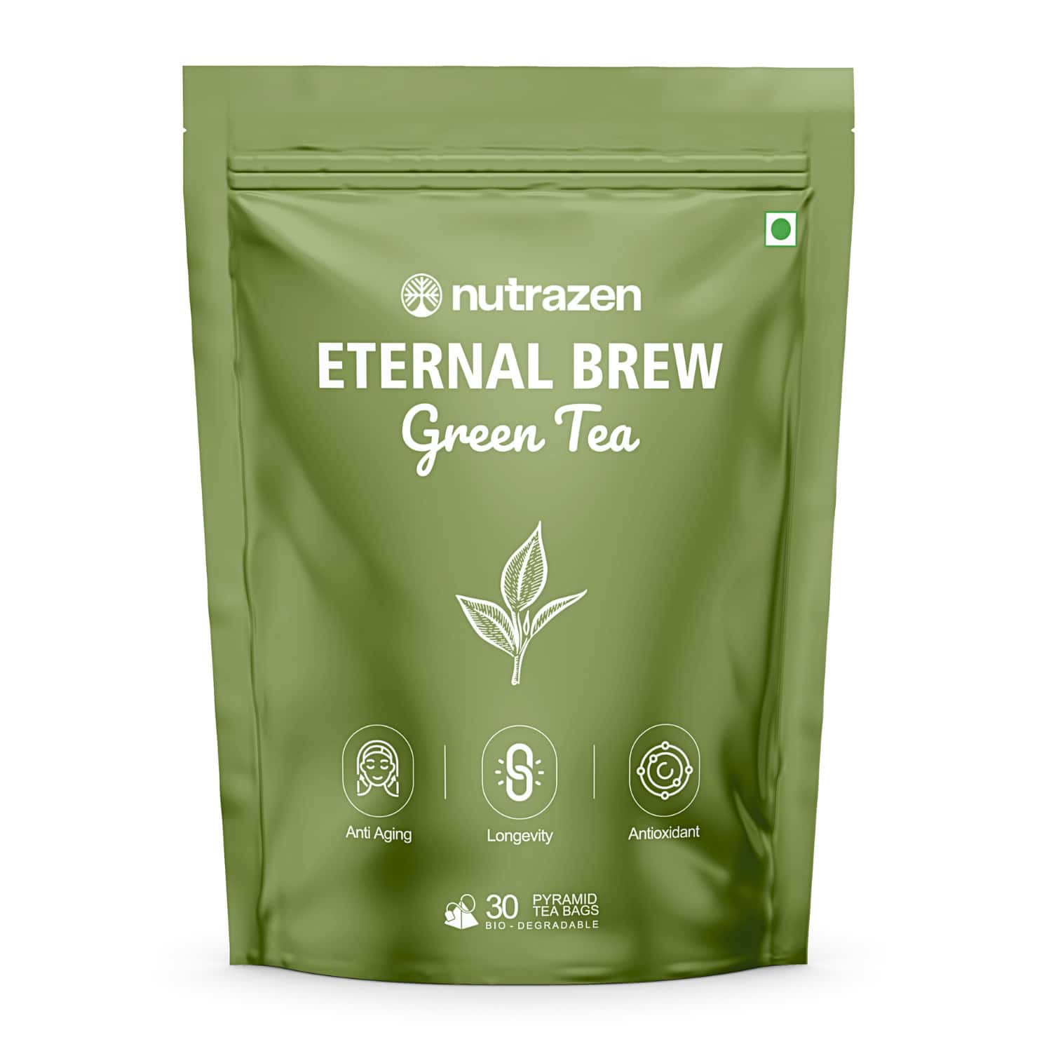Nutrazen Eternal Brew Green Tea For Weight Management | 30 Tea Bags