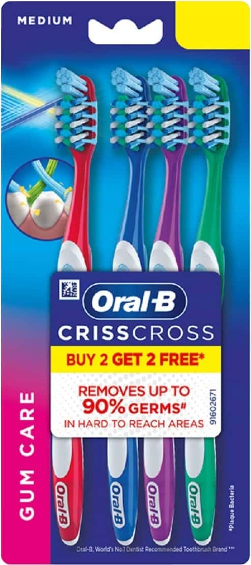 Oral-B Crisscross Gum Care Toothbrush (Buy 2 Get 2 Free)
