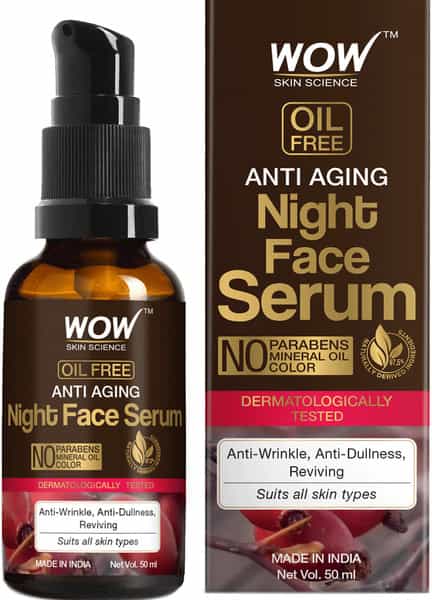 Wow Skin Science Anti Aging Night Face Serum - 50 Ml