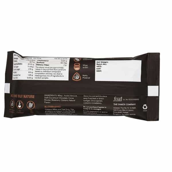 The Snack Company Choco Fudge Protein Bar - 50G - Pack Of 2 | 100% Whey Protein Bar | 25% Protein